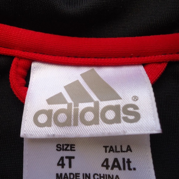 SIZE 4 T. ADIDAS kids zip-up track jacket. - Picture 2 of 8